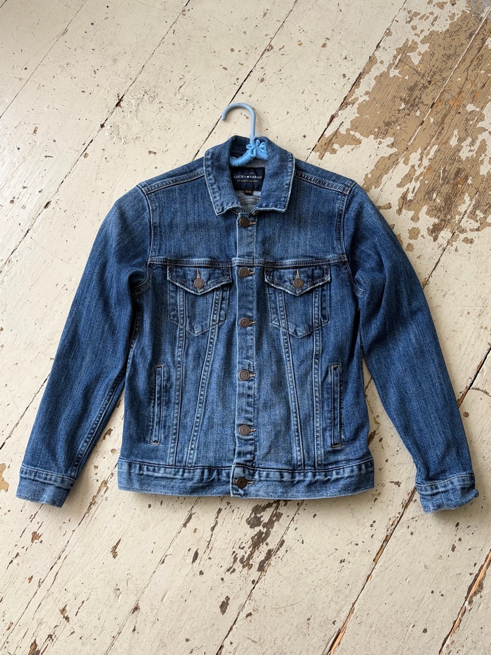 Lucky Brand Blue Denim The Tomboy Trucker Jean Jacket